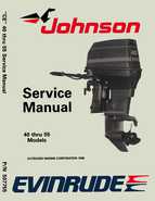 25HP 1989 J25DTLCE Johnson outboard motor Service Manual