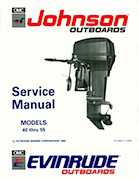 45HP 1991 45RSN Johnson/Evinrude outboard motor Service Manual
