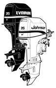 25HP 1995 J25QLEO Johnson outboard motor Service Manual