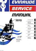 1975 2HP 2502 Evinrude outboard motor Service Manual