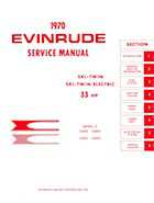 1970 33HP 33052 Evinrude outboard motor Service Manual