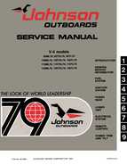 100HP 1979 100TL79 Johnson outboard motor Service Manual