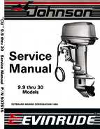 15HP 1987 E15BALCU Evinrude outboard motor Service Manual