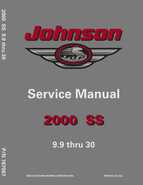 9.9HP 2000 J10TESS Johnson outboard motor Service Manual